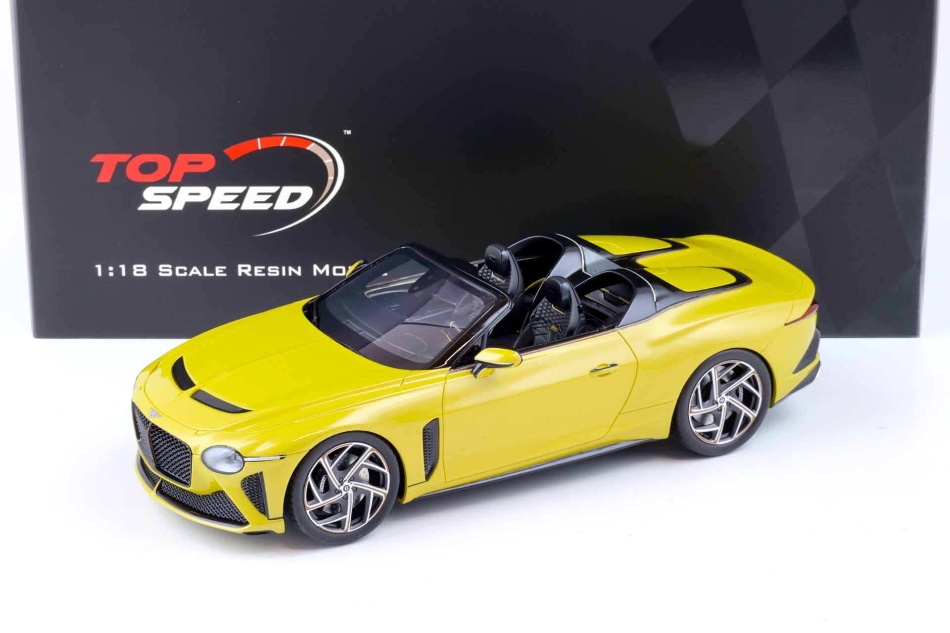 1:18 Top Speed Bentley Continental Bacalar yellow Flame TS0379