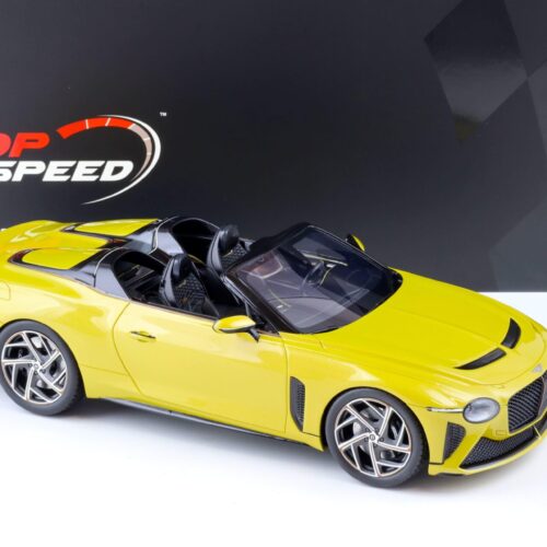 1:18 Top Speed Bentley Continental Bacalar yellow Flame TS0379