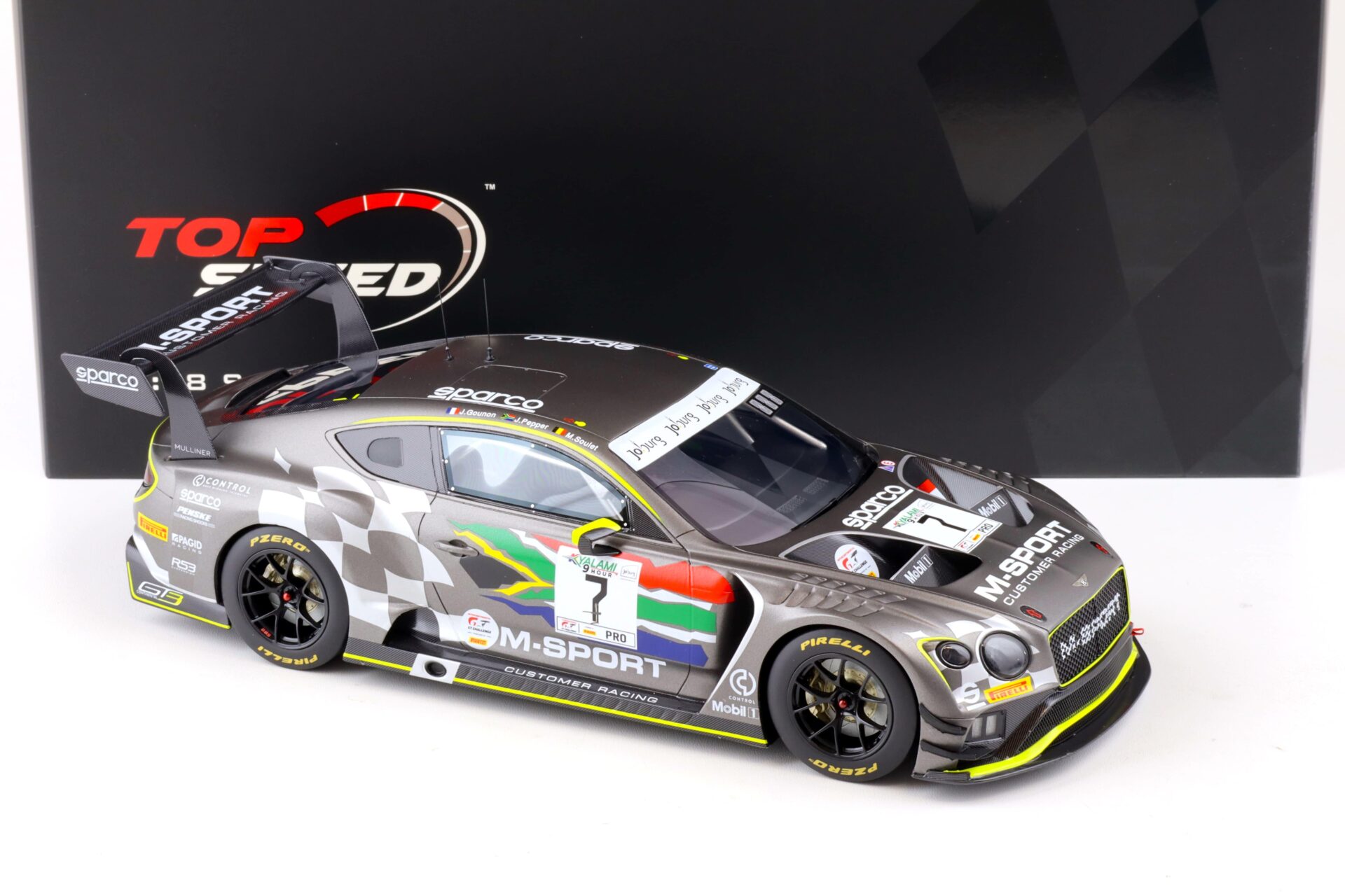 1:18 Top Speed Bentley Continental GT3 #7 Kyalami 9h. 2020 Bentley M-Sport TS0343