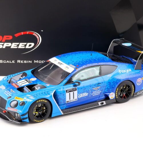 1:18 Top Speed Bentley Continental GT3 #11 Total 24h of SPA 2020 Team Parker TS0344