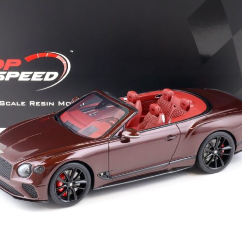 1:18 Top Speed Bentley Continental GT Convertible Cricket Ball dark red TS0292