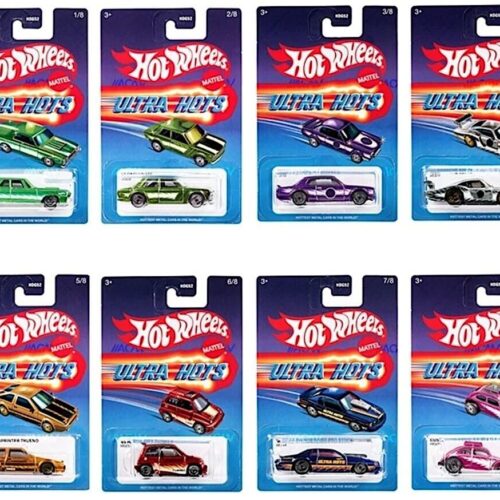 1:64 Hot Wheels 2024 Ultra Hots Pack 8 pcs. 979F Dodge, Nissan, Porsche
