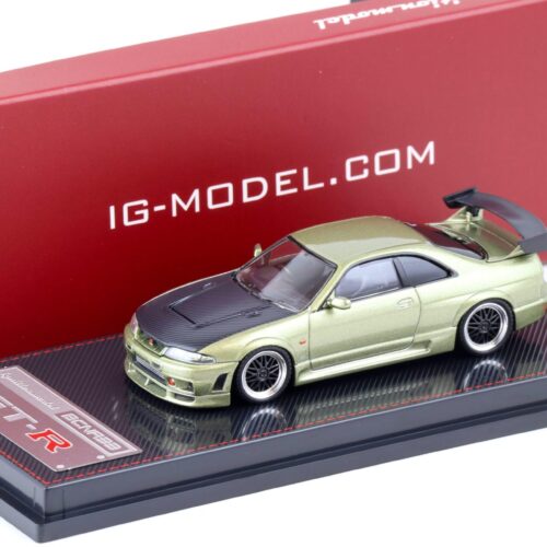 1:64 Ignition Model IG2505 Nissan Nismo GT-R R33 BCNR33 green metallic/ Carbon