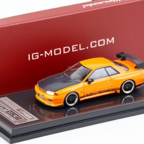 1:64 Ignition Model IG2397 Nissan GT-R (VR32) TOP SECRET yellow-orange/ Carbon