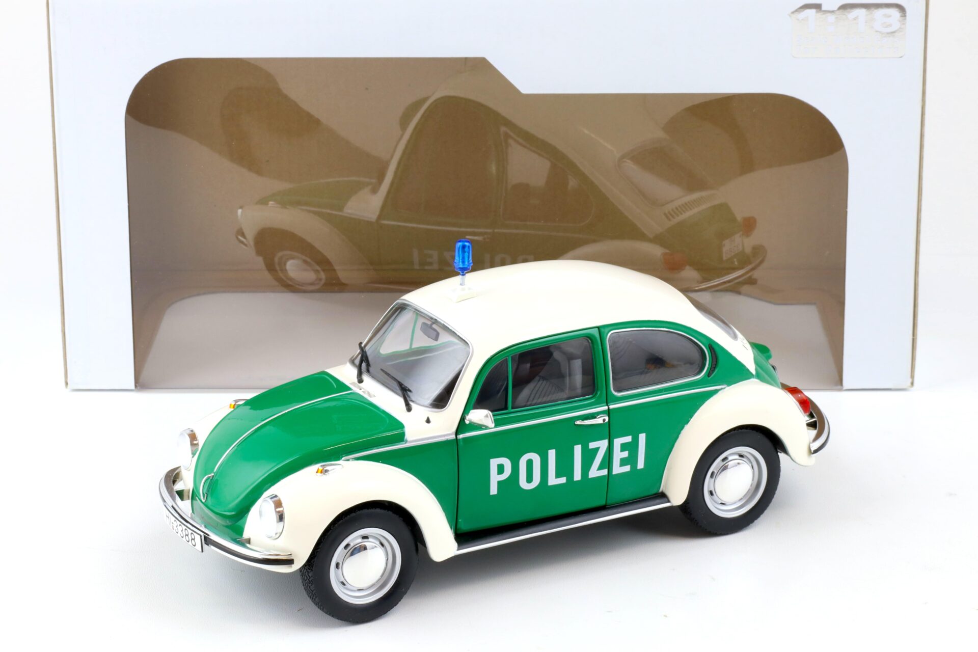 ID 88882 orig.jpg 1:18 Solido VW Käfer Beetle Polizei green/ white S1800504