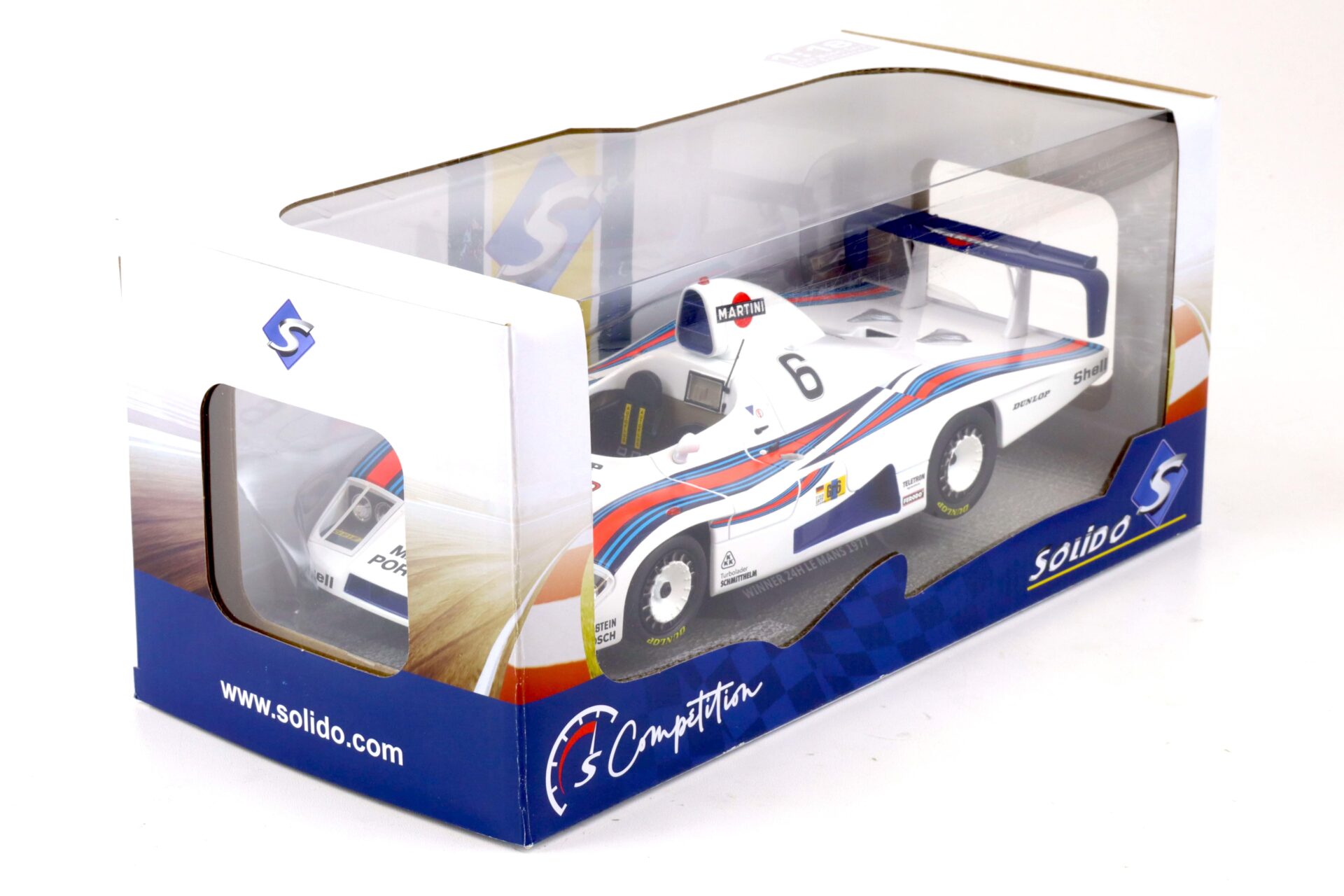 1:18 Solido Porsche 936 Winner Le Mans 1977 MARTINI white #6
