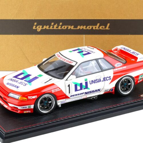 1:18 Ignition Model IG2778 Nissan UNISIA JECS Skyline #1 GTC 1993 with Mr. Hasemi