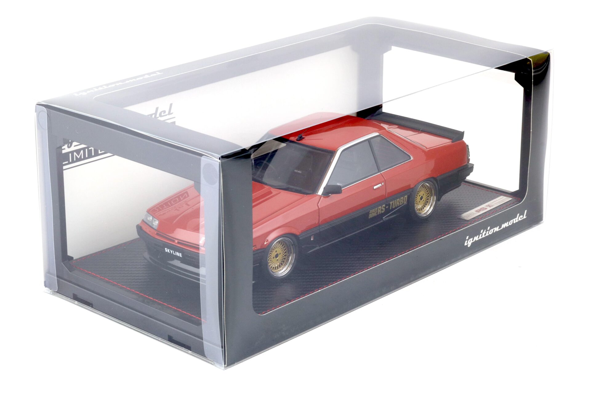 1:18 Ignition Model IG2439 Nissan Skyline 2000 RS-X Turbo C (R30) red/ black + engine