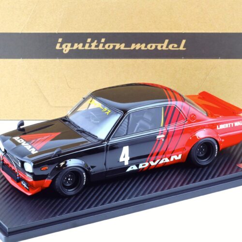 1:18 Ignition Model IG2646 Nissan LB-WORKS Hakosuka 2-Door ADVAN black/ red