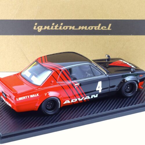 1:18 Ignition Model IG2646 Nissan LB-WORKS Hakosuka 2-Door ADVAN black/ red