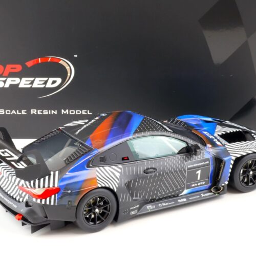 1:18 Top Speed BMW M4 GT3 Test Car Version 1 blue/ black TS0370