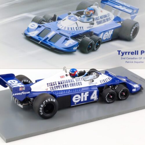 1:18 Spark Tyrrell P34 Depailler 2nd Canadian GP 1977 #4 blue/ white