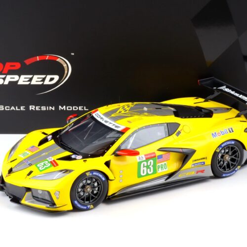 1:18 Top Speed Chevrolet Corvette C8.R #63 Le Mans 24h GTE PRO 2nd Place 2021 TS0380