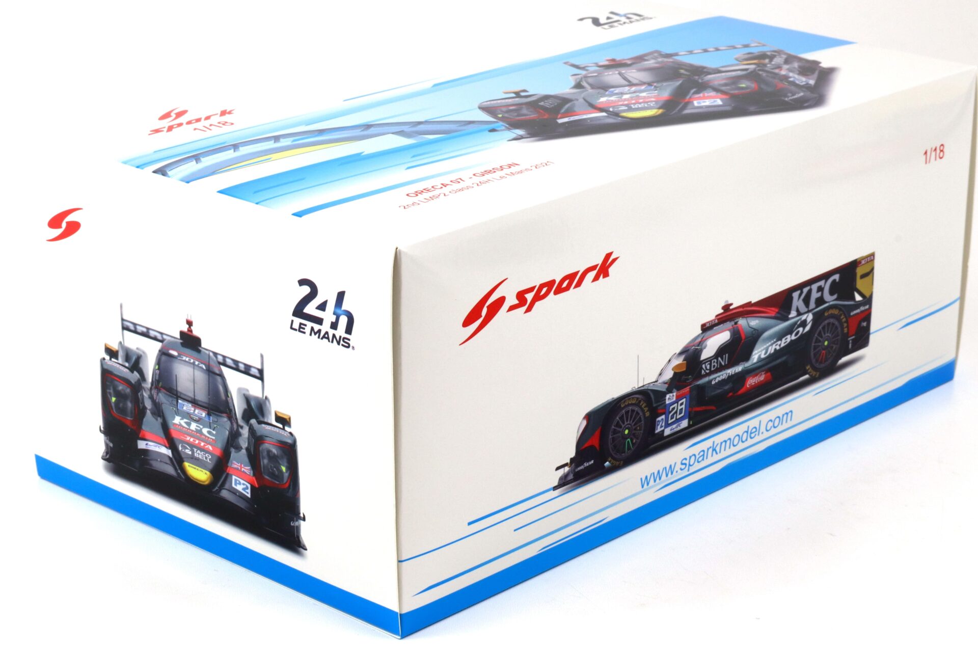 1:18 Spark Oreca 07 Gibson #28 Le Mans 24h 2021 - 2nd LMP2 Class Gelael/Vandoorne/Blomqvist