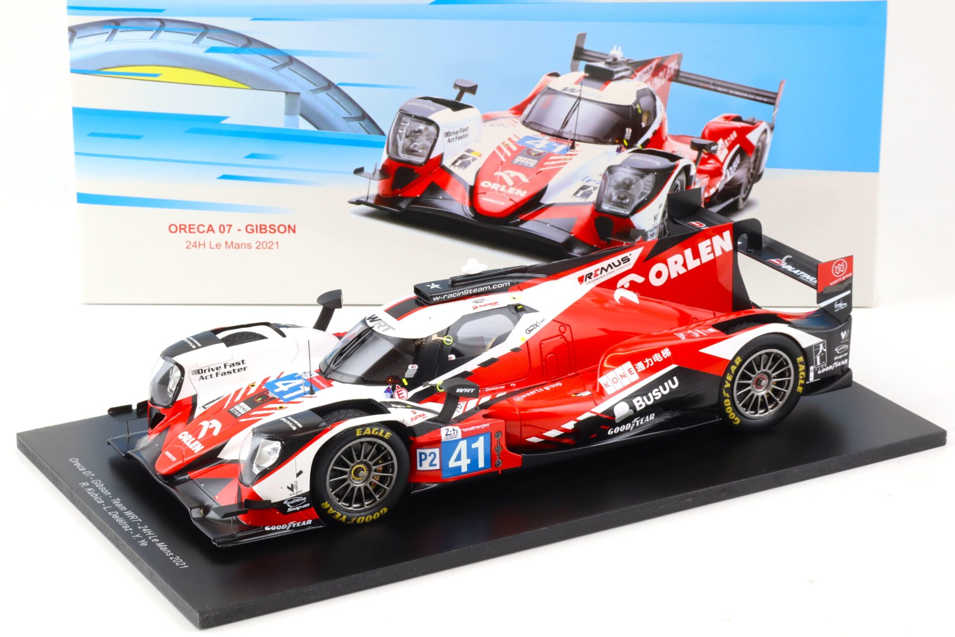1:18 Spark Oreca 07 Gibson #41 Le Mans 24h 2021 Kubica/DelÃ©traz/Ye Spark