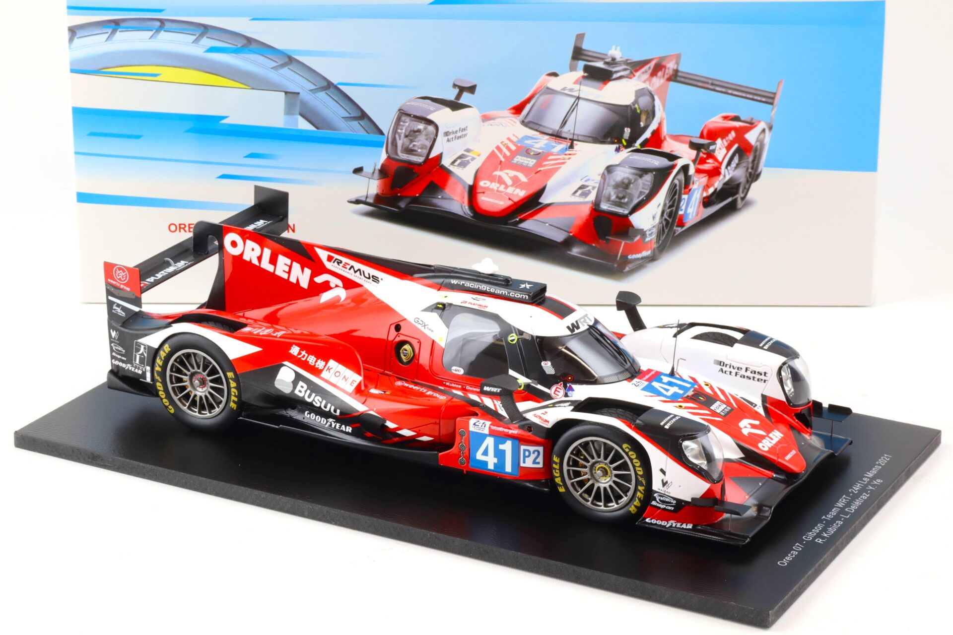 1:18 Spark Oreca 07 Gibson #41 Le Mans 24h 2021 Kubica/DelÃ©traz/Ye Spark
