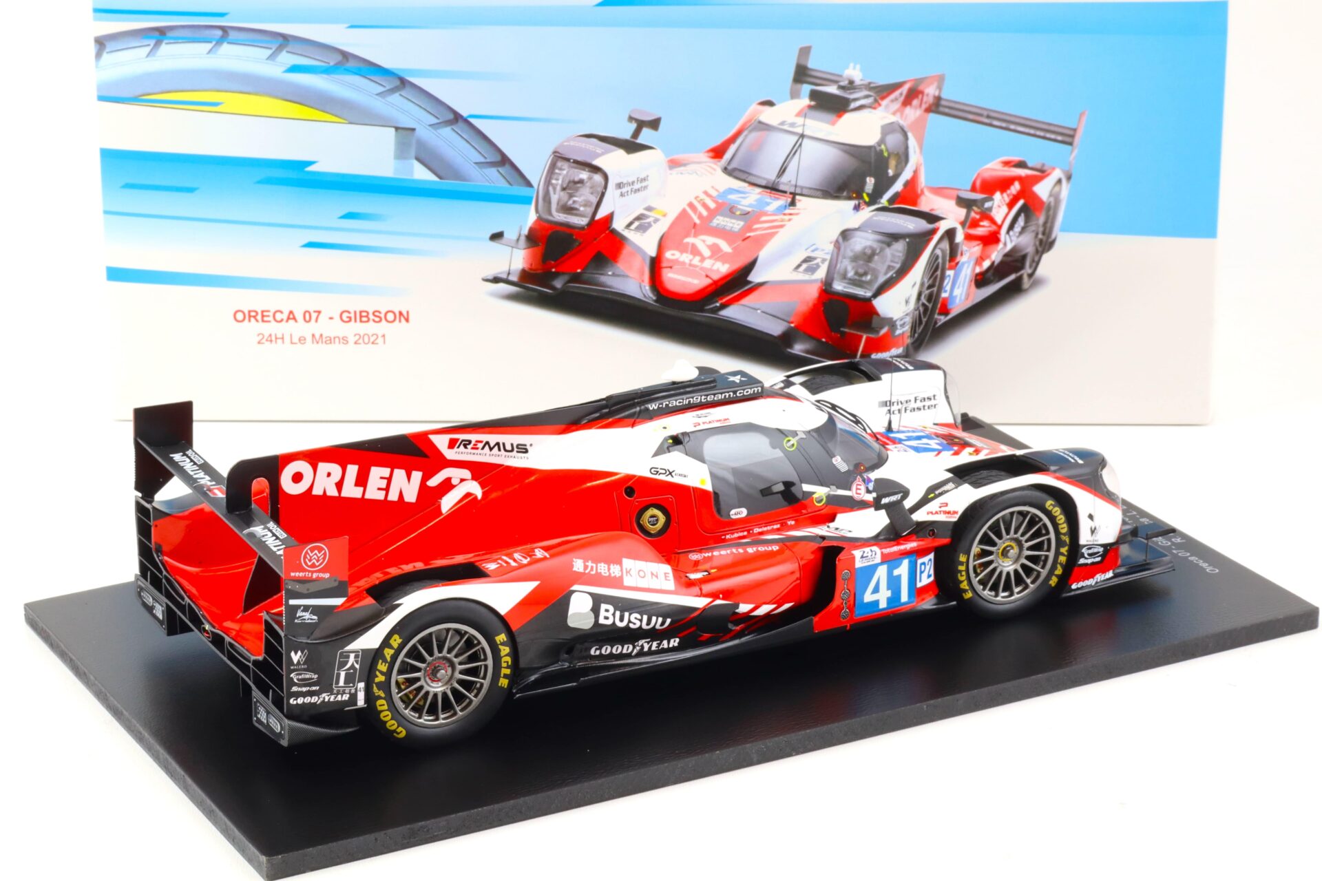 1:18 Spark Oreca 07 Gibson #41 Le Mans 24h 2021 Kubica/DelÃ©traz/Ye Spark