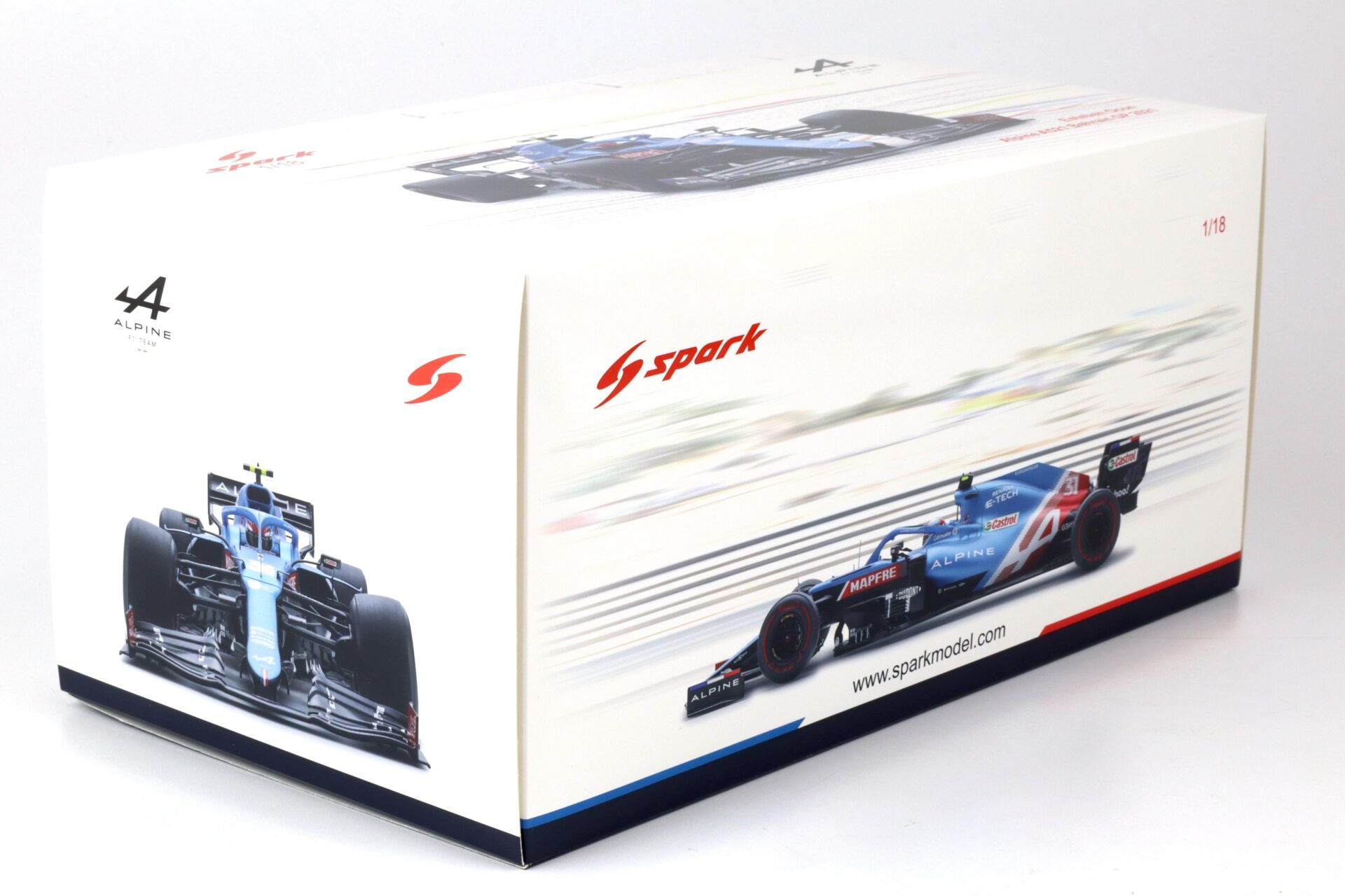 1:18 Spark F1 Alpine A521 #31 Bahrain GP 2021 Esteban Ocon