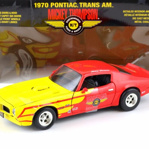 1:18 ERTL 1970 Pontiac Trans AM Coupe M/T Mickey Thompson red/ yellow
