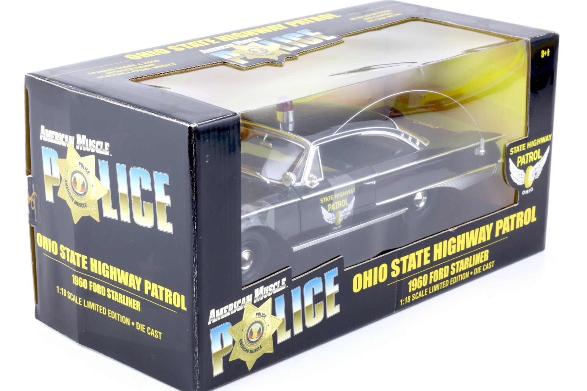 1:18 ERTL 1960 Ford Starliner OHIO State Highway Patrol Police black