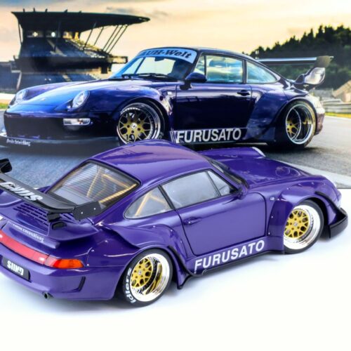 1:18 WERK83 Porsche 911 (993) RWB RAUH-Welt Furusato Sidney Hoffmann purple - Image 3