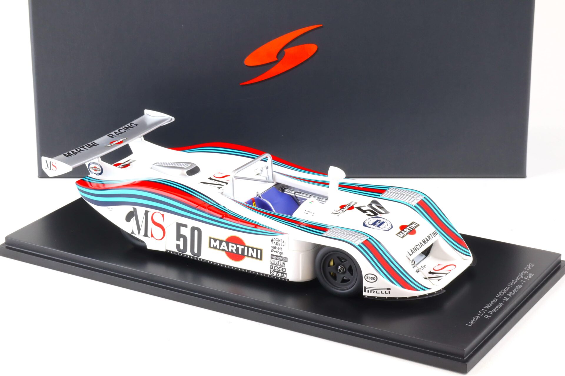 1:18 Spark Lancia LC1 Winner 1000km Nürburgring 1982 Martini Racing #50 Patrese