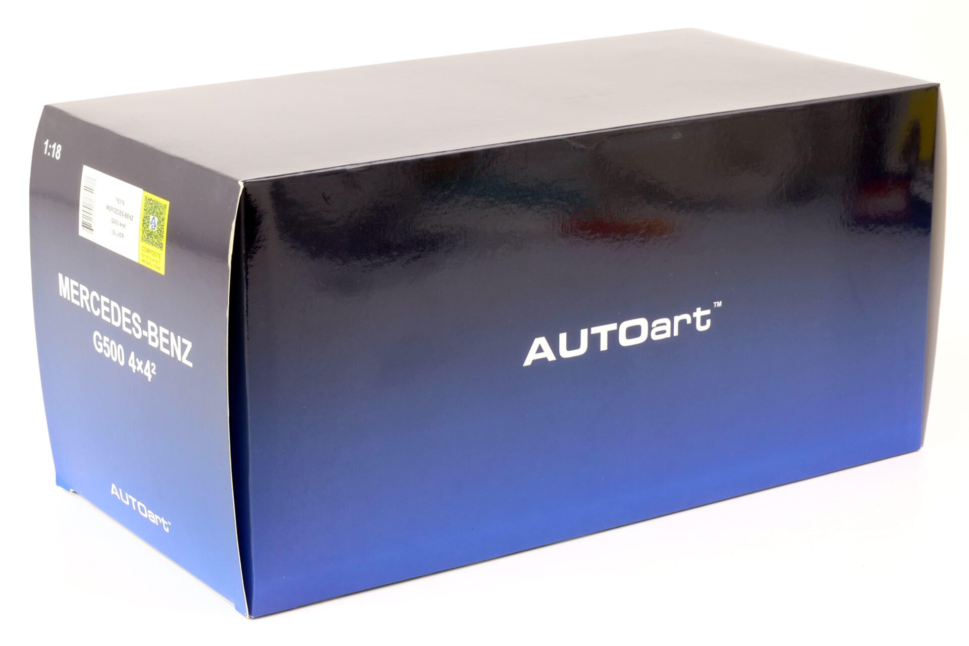 1:18 AUTOart Mercedes G500 4Ã4Â² G-Klasse silver metallic 76318