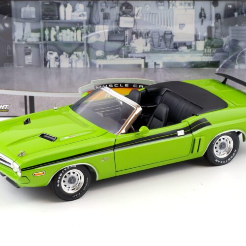 1:18 Greenlight 1971 Dodge Challenger Convertible green Muscle Car Garage