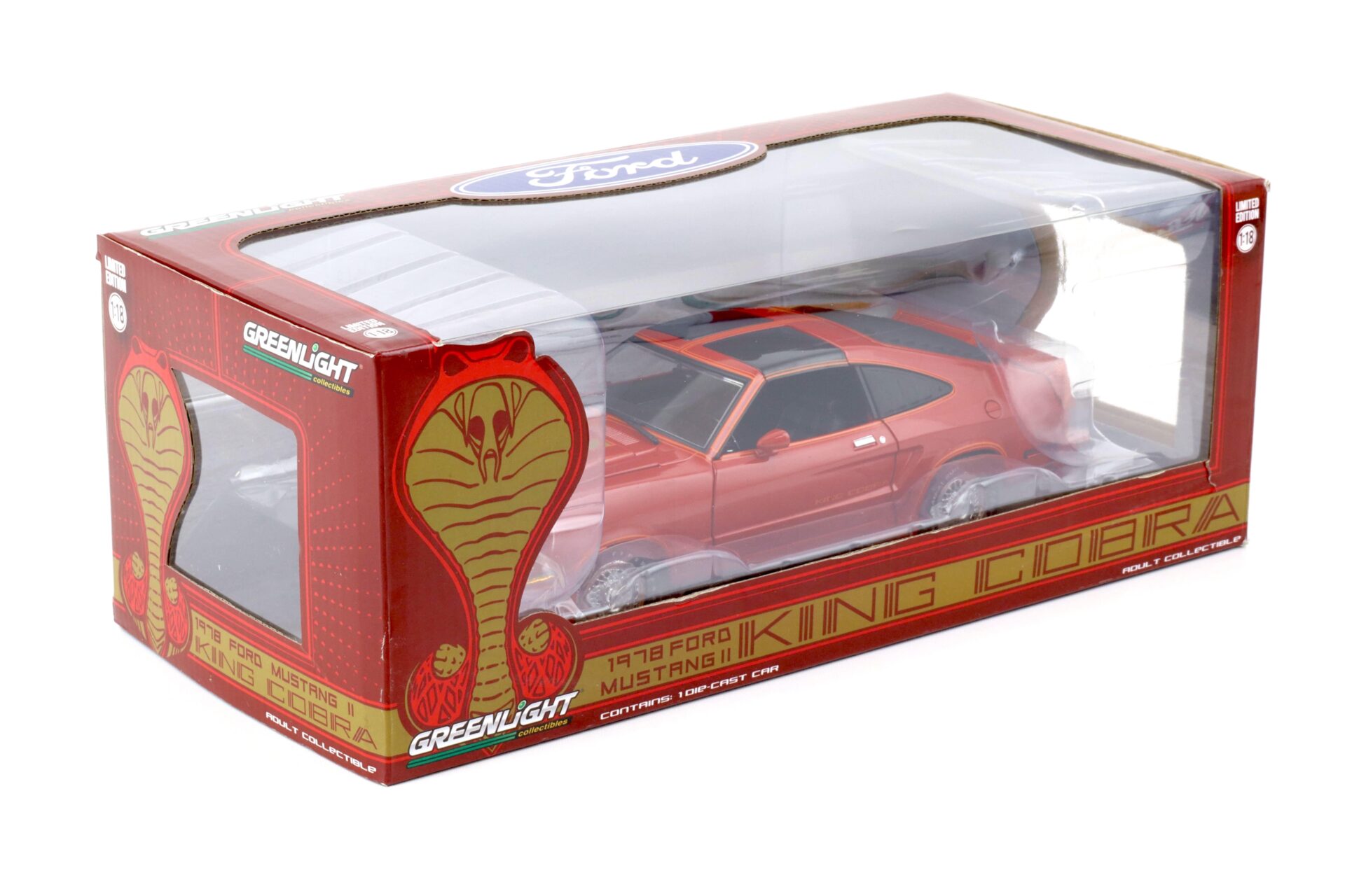1:18 Greenlight 1978 Ford Mustang II KING COBRA red 12879