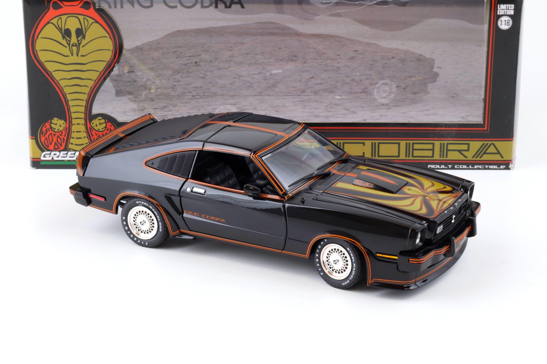1:18 Greenlight 1978 Ford Mustang II KING COBRA black 12878