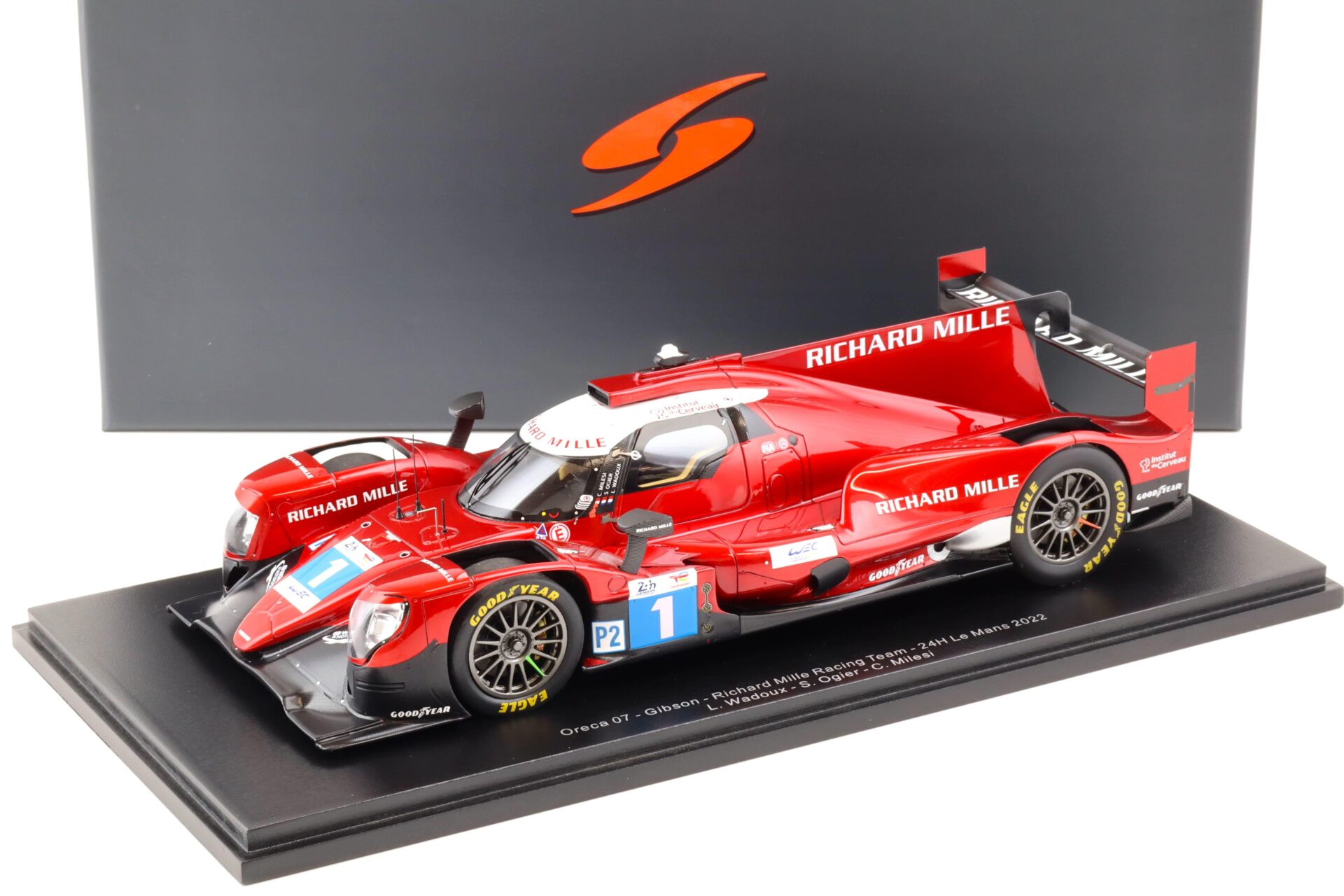 1:18 Spark Oreca 07 Gibson Richard Mille Racing Team 24h Le Mans 2022 #1 Wadoux/Ogier/Milesi