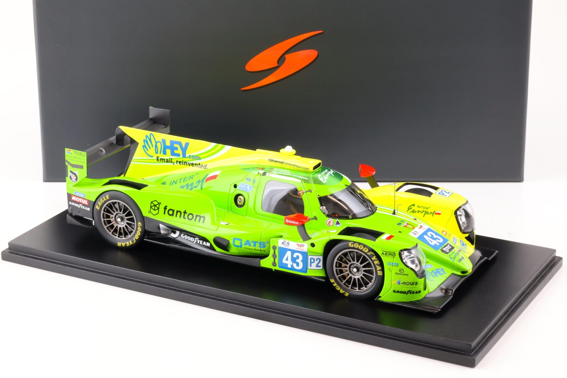 1:18 Spark Oreca 07 Gibson Inter Europol Competition 24h Le Mans 2022 #43 Scherer/Fittipaldi