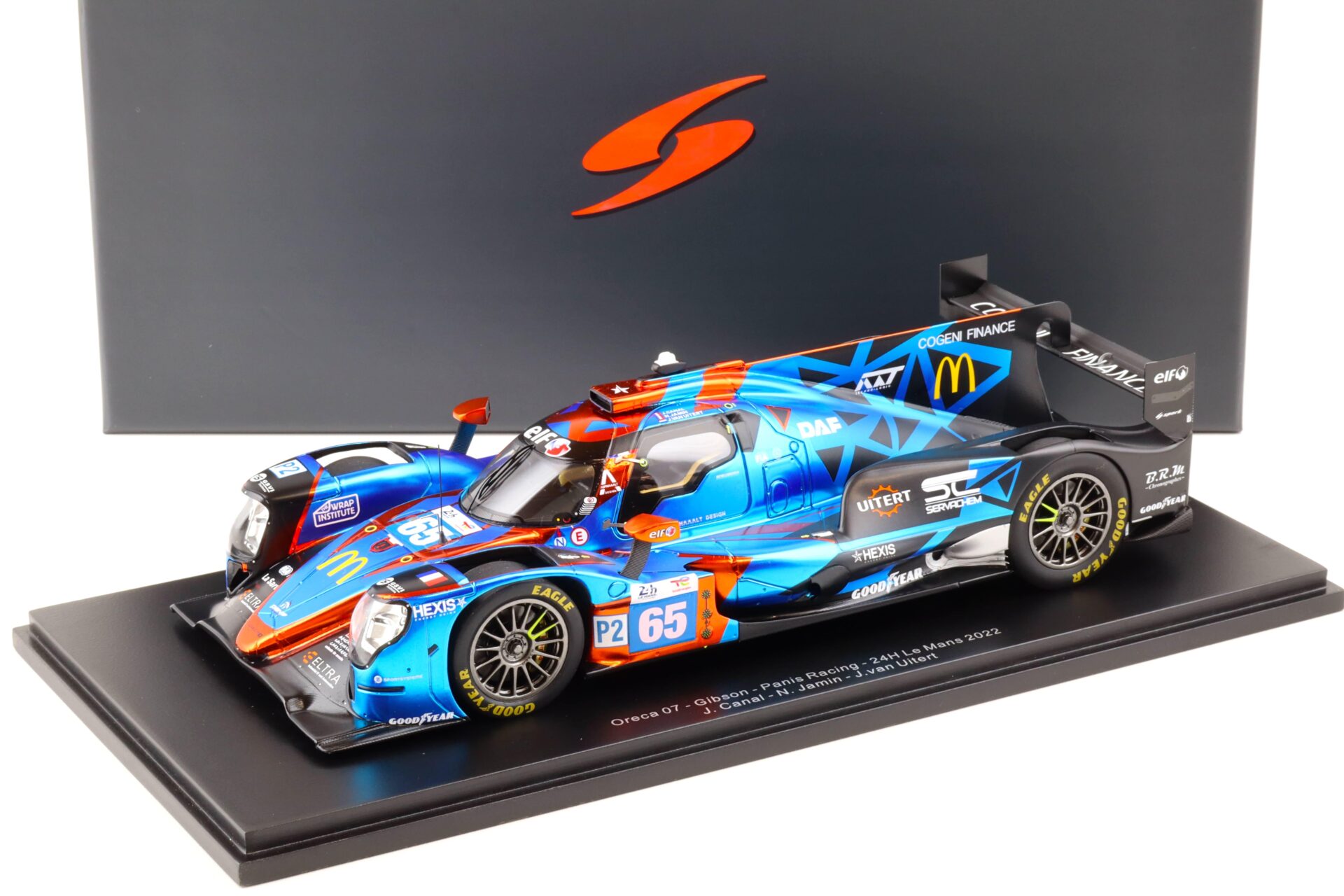 1:18 Spark Oreca 07 Gibson Panis Racing 24h Le Mans 2022 #65 Canal/Jamin/van Uitert