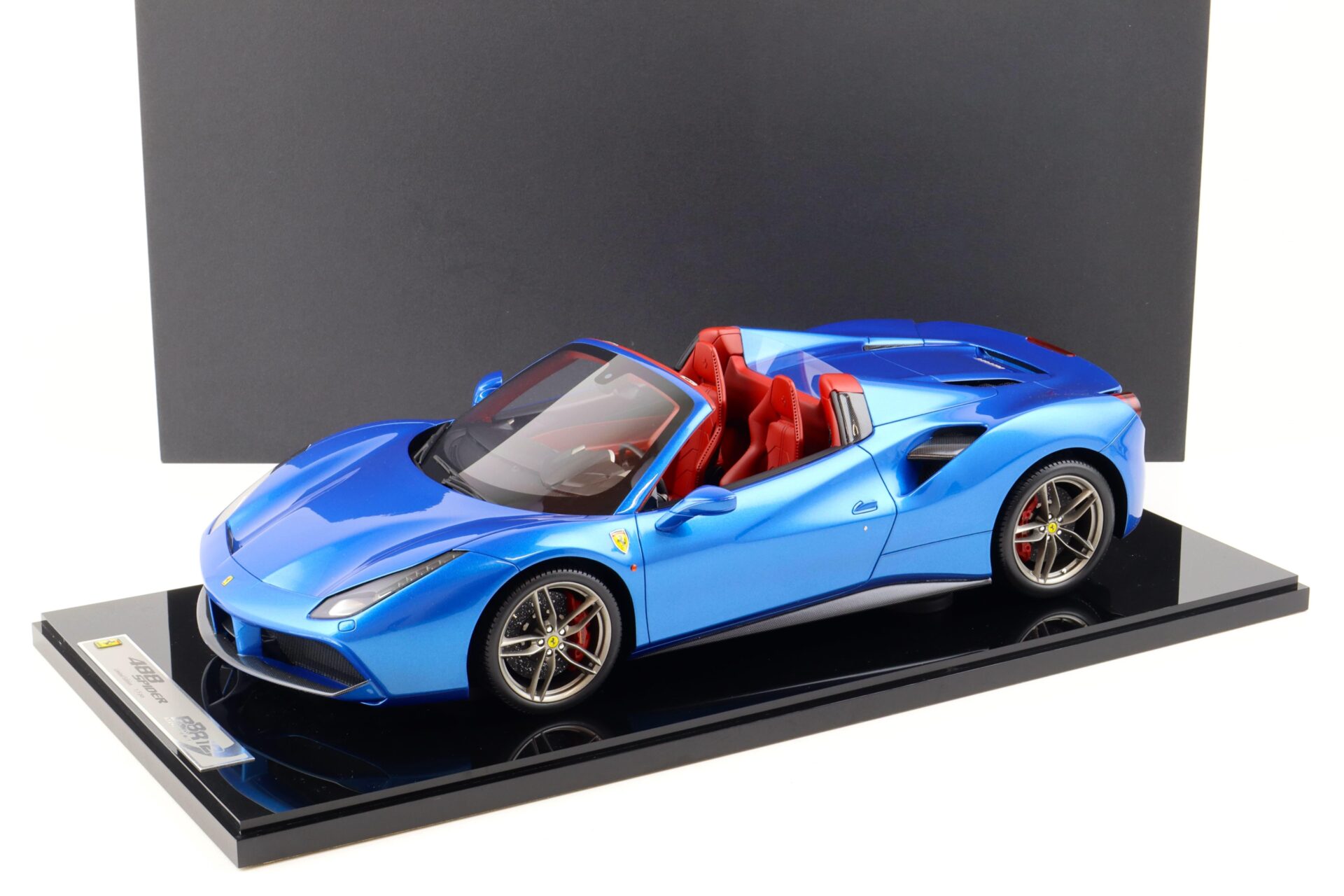 1:12 BBR Ferrari 488 Spider IAA Frankfurt 2015 Blue Corsa metallic - Limited 5 pcs.