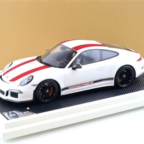 1:12 Spark Porsche 911 (991) R white/ red WAX02200004 DEALER VERSION