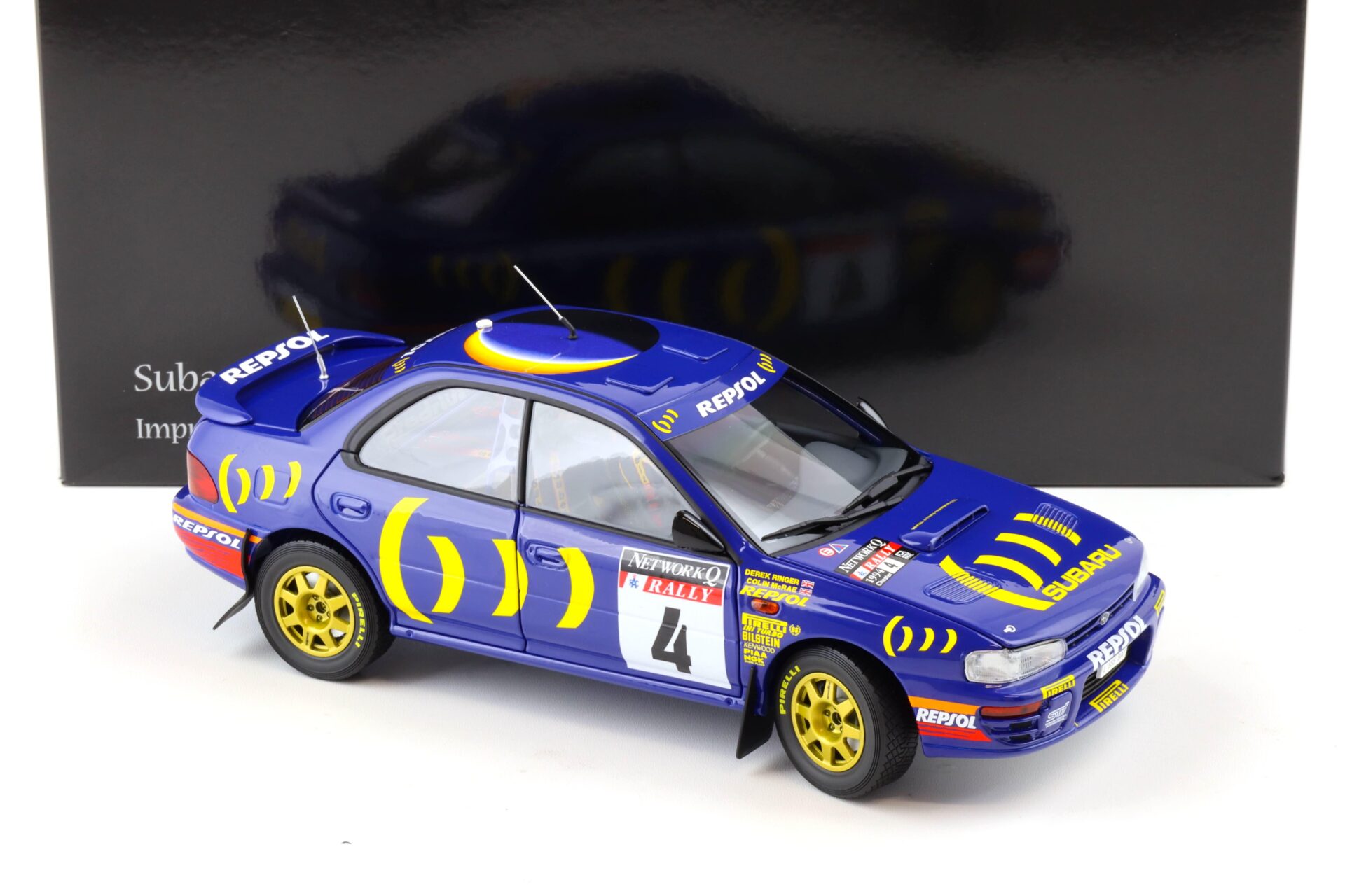 1:18 Kyosho Subaru Impreza 1994 RAC Rallye #4 McRae/ Ringer Repsol
