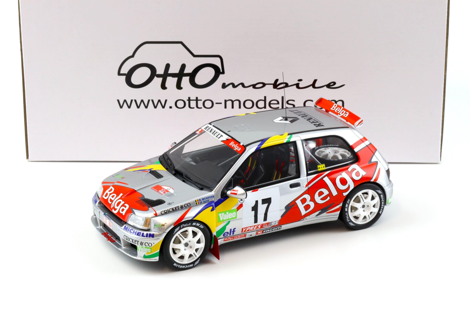 ID 89503 orig.jpg 1:18 OTTO mobile OT1058 Renault Clio Maxi Kit Car Ypres Rallye 1995 Munster/ Elst