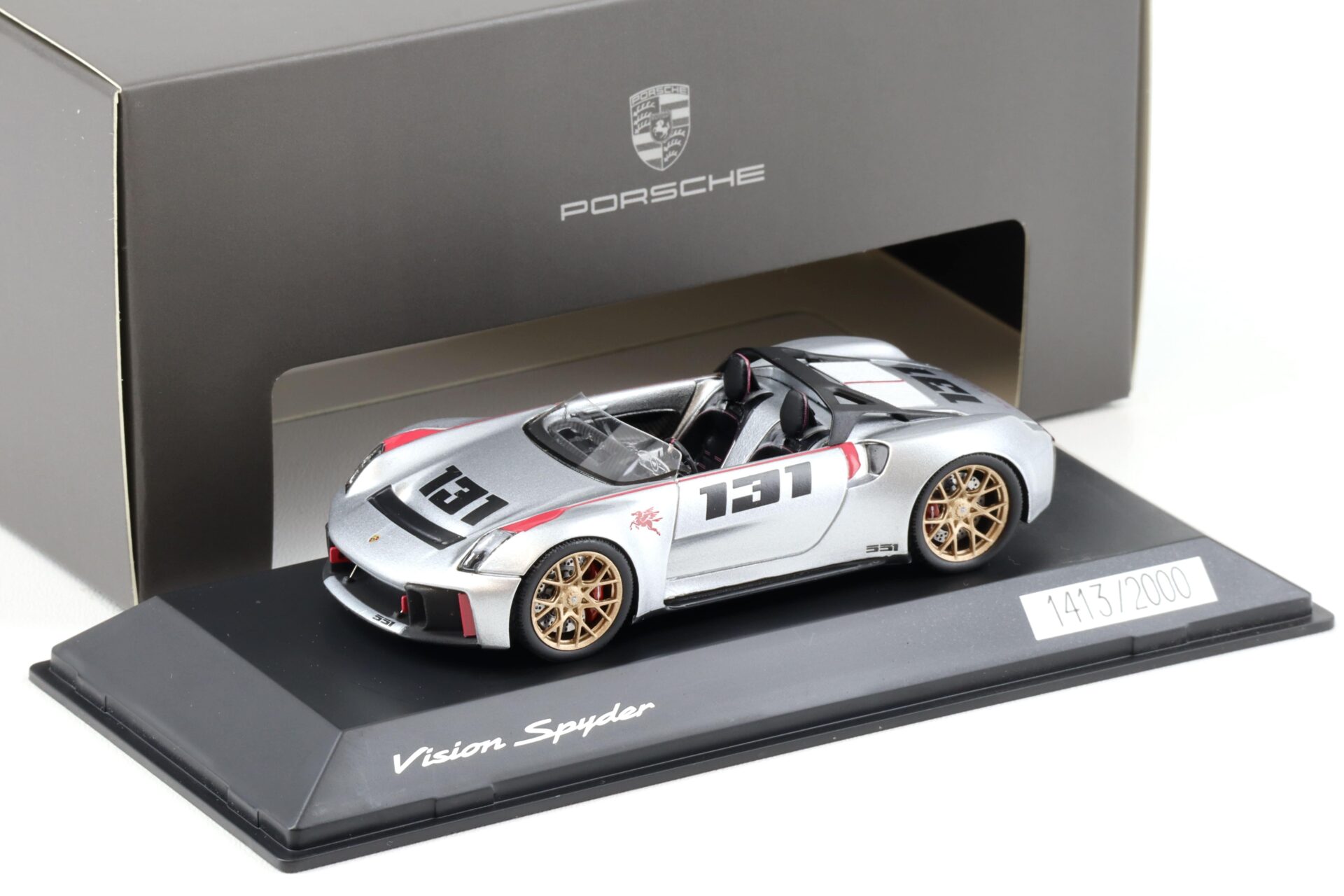 ID 90269 orig.jpg 1:43 Spark Porsche Vision Spyder silver/black Limited WAP DEALER