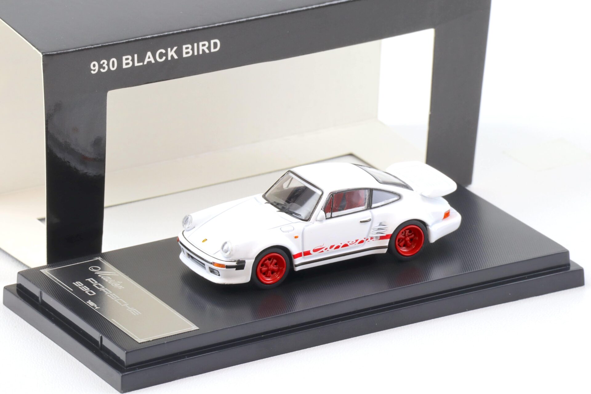 1:64 Master Porsche 911 930 Turbo Black Bird Midnight white Diecast