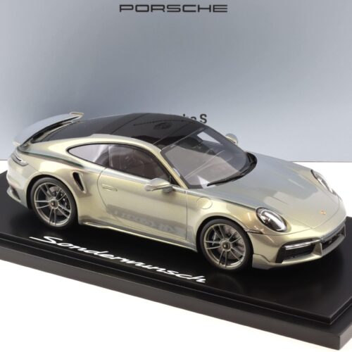 1:18 Spark Porsche 911 992 Turbo S Sonderwunsch Urban Bamboo Chromaflair WAP DEALER