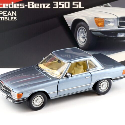 1:18 Sun Star Mercedes 350SL W107 Hardtop blue metallic 1977