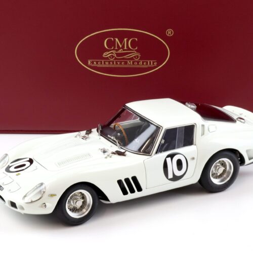 1:18 CMC Ferrari 250 GTO Tourist Trophy Goodwood 1962 Graham Hill #10 white M-251