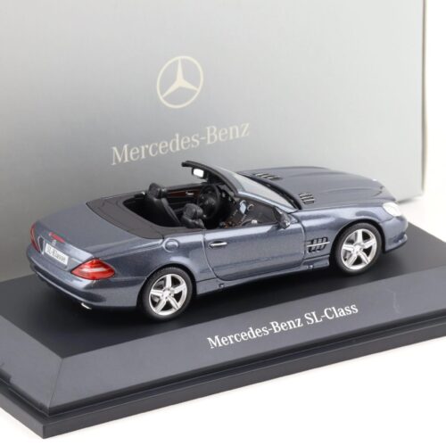 1:43 Minichamps Mercedes SL-Klasse R230 tenorit grey metallic 2008 DEALER VERSION