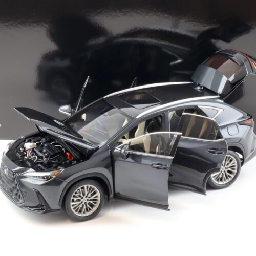 1:18 Kyosho Lexus NX 450h+ SUV 2022 Graphite Black GF Diecast/ full openings 08968GBK