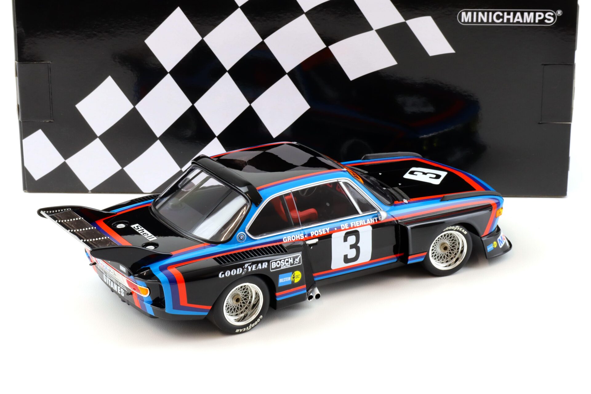 1:18 Minichamps BMW 3.5 CSL #3 DE Fierlant/ Grohs 6H Silverstone 1976