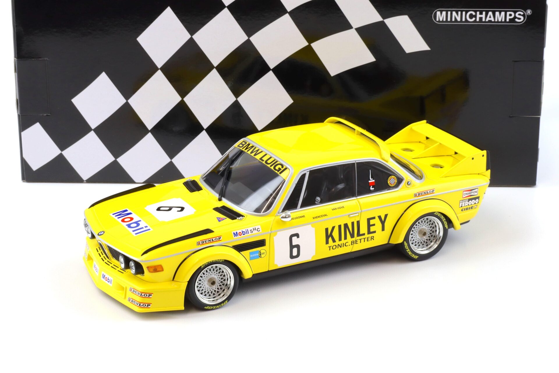 1:18 Minichamps BMW 3.0 CSL Luigi Racing #6 Winners Brands Hatch 500km 1979