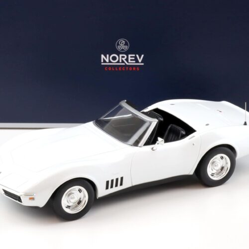 1:18 Norev Chevrolet Corvette C3 Convertible 1969 Can Am white