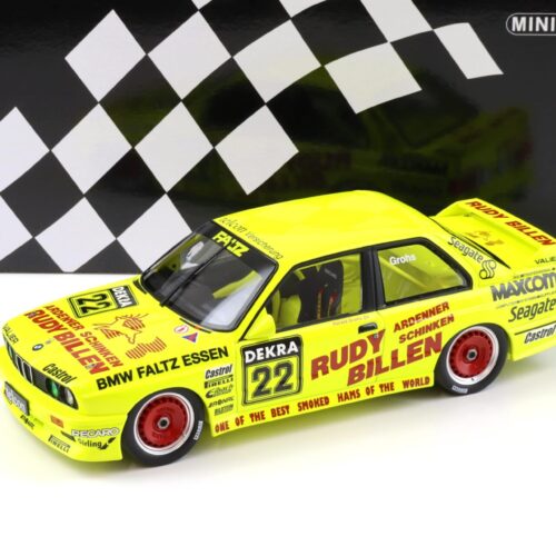 1:18 Minichamps BMW M3 E30 DTM 1989 Valier Motorsport H.Grohs #22 Rudy Billen