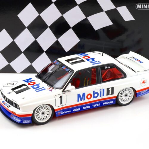 1:18 Minichamps BMW M3 E30 Pirro #1 Winner Macau Guia Race 1992 Mobil 1
