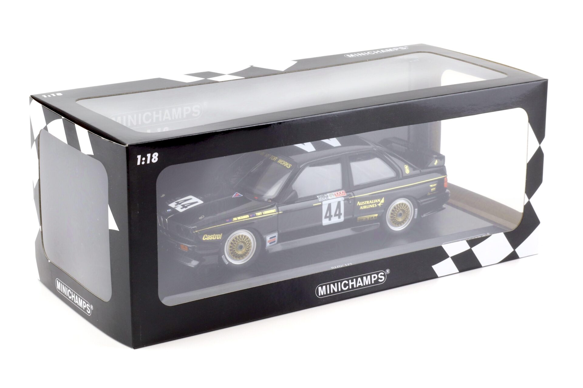 1:18 Minichamps BMW M3 E30 JPA Team Richards/ Longhurst Bathurst 1000km